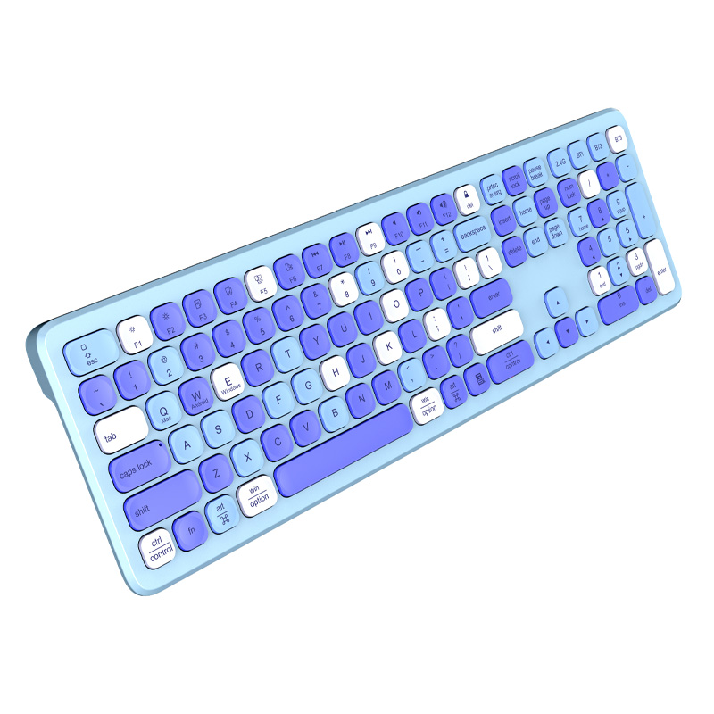 KB068 Ergonomic wireless Bluetooth full size Keyboard for computer notebook laptop Product