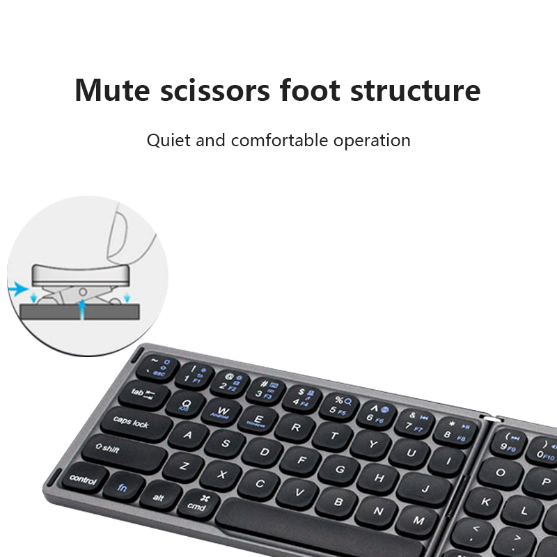 FK328 pocket size two-folding round key caps Bluetooth Keyboard Product Parameters