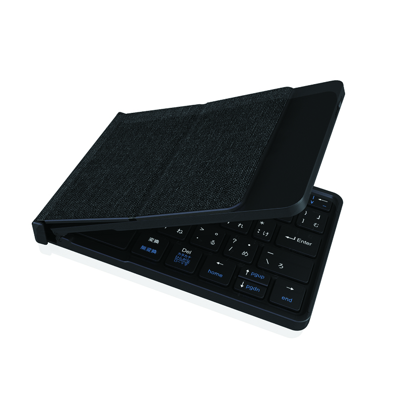 ZD017 PU leather Cover Mini two Folding Bluetooth Keyboard for Tablet, smartphone, Laptop Product Parameters