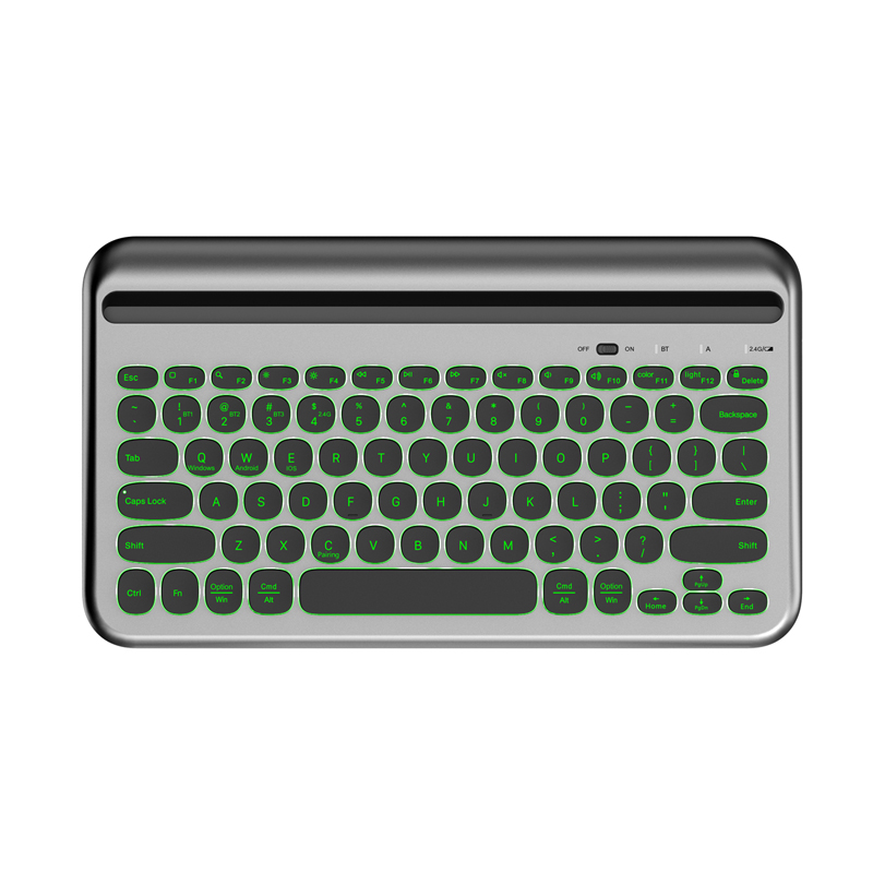 KB042 A Lithium Battery/Dry Battery/Luminous/No Luminous slot wireless bluetooth Keyboard