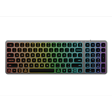 KB037 Aluminum Mid Size Wireless Bluetooth Desktop Keyboard for business and travel