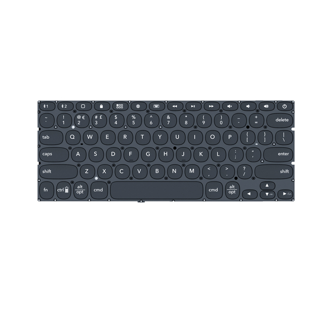 NB82 Backlight or Non-Backlight Keyboard Module with Round Key Caps for iPad Tablet