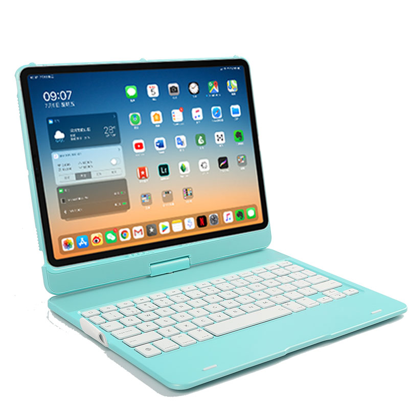 KB007 360 degree rotate Keyboard Case for iPad Air Pro 11 Inch Tablet Cover Wireless Keyboard 
