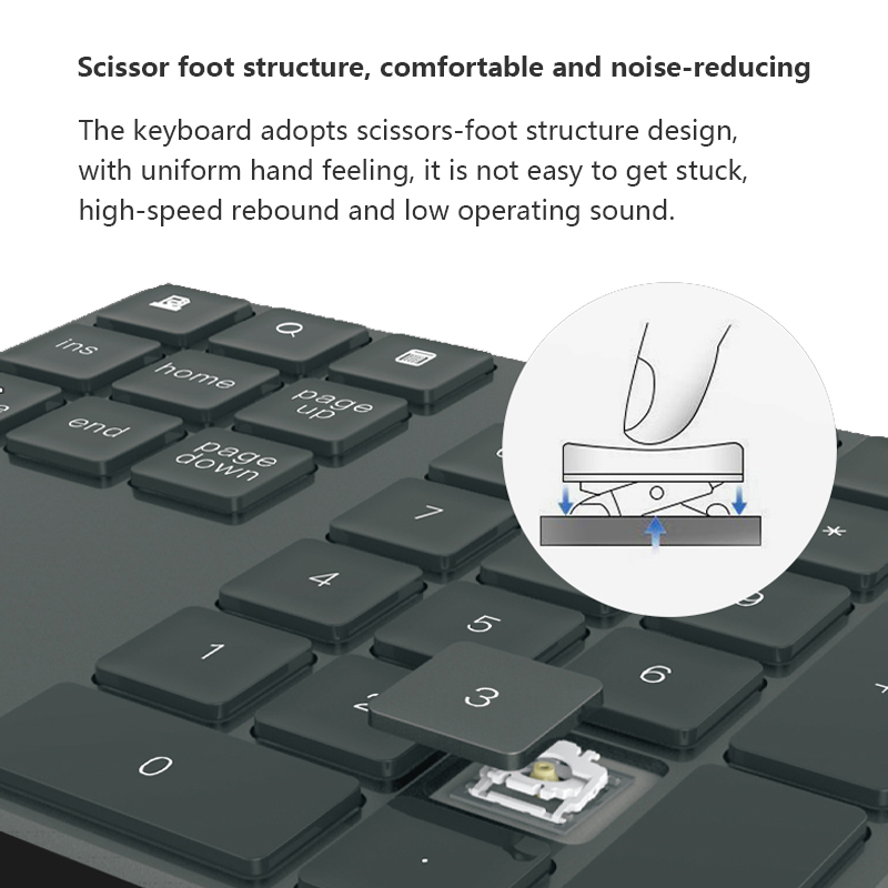 BT181 Wireless Numeric Pad Blue Tooth Keyboard for Laptops Computer Desktop Office Accessories Financial Product Parameters