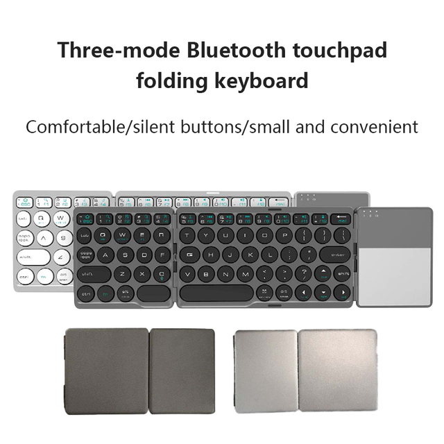 KF8600 three-folding Bluetooth Keyboard with touch pad Product Parameters