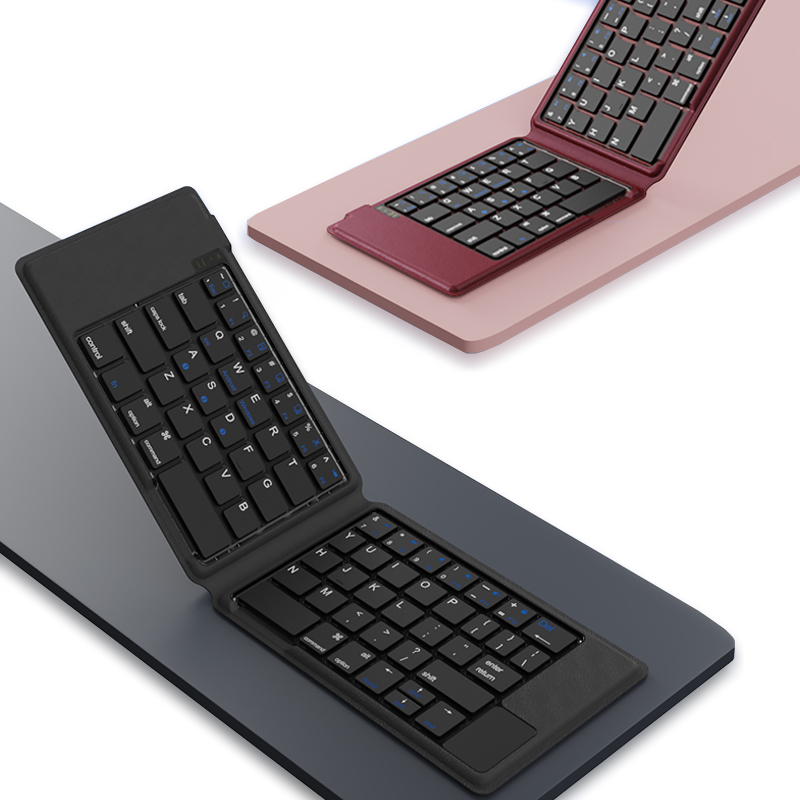 F05 PU Cover Mini Folding Bluetooth Keyboard for Tablet, Phone, Laptop Product Parameters