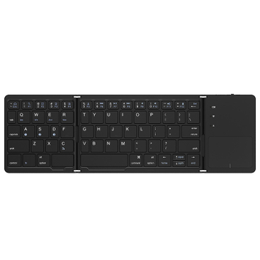 ZD020 Three-Folding Portable Wireless Plastic Keyboard with touch pad for iPad, Smartphone, Laptop Product Parameters