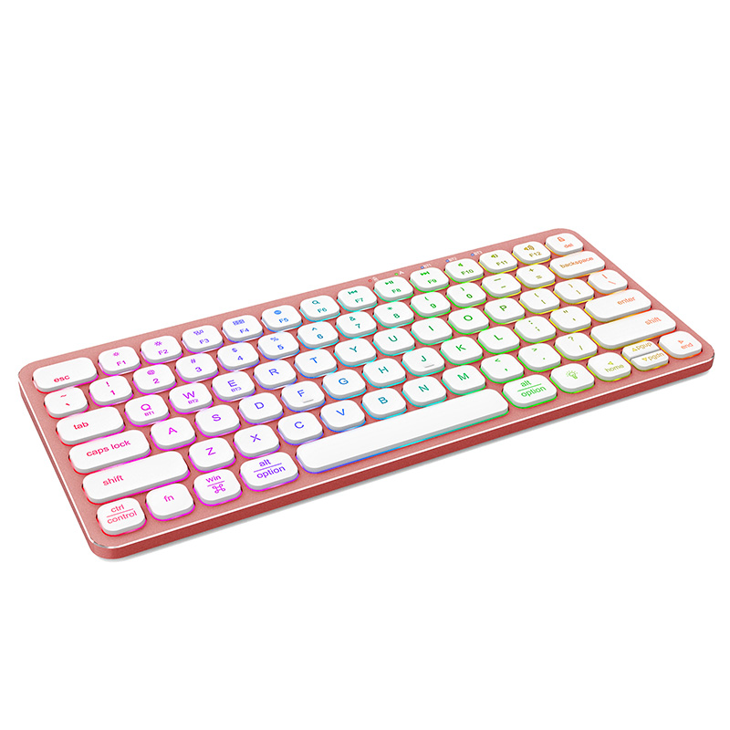 KB038 Aluminum compact size Wireless Bluetooth Desktop Keyboard for business and travel