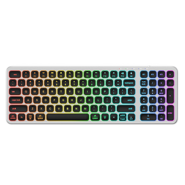 KB037 Aluminum Mid Size Wireless Bluetooth Desktop Keyboard for business and travel