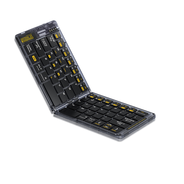 F01 Transparent Folding Bluetooth Keyboard Product Parameters
