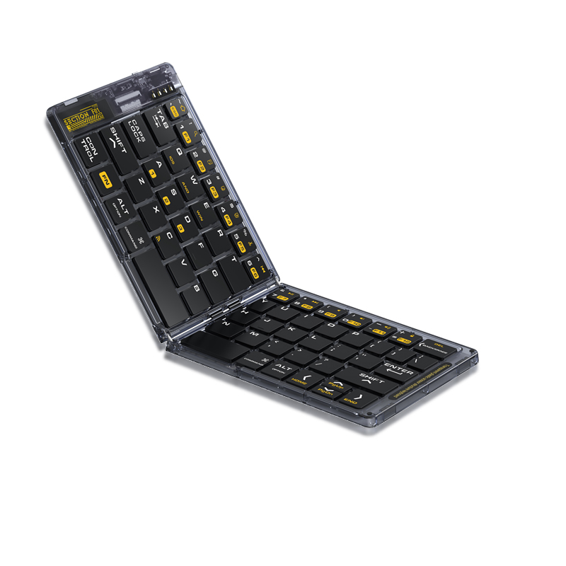 F01 Transparent Folding Bluetooth Keyboard Product Parameters