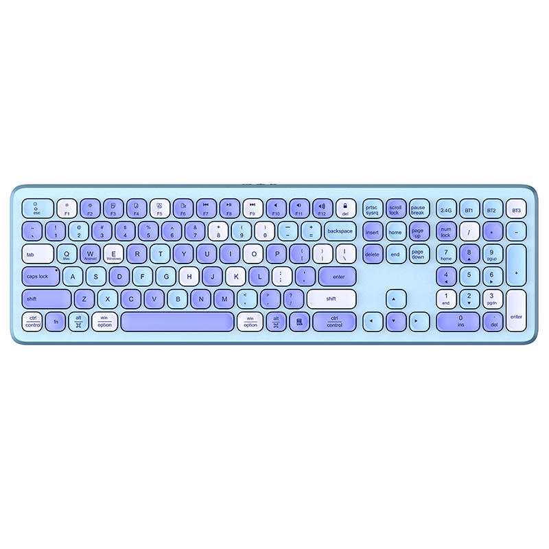 KB068 Ergonomic wireless Bluetooth full size Keyboard for computer notebook laptop Product