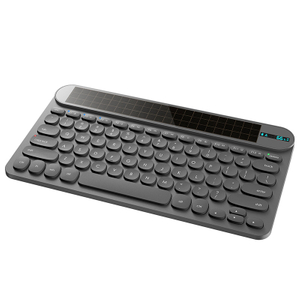 KB074 Solar Power Wireless Bluetooth Photovoltaic Keyboard for Office and Travel