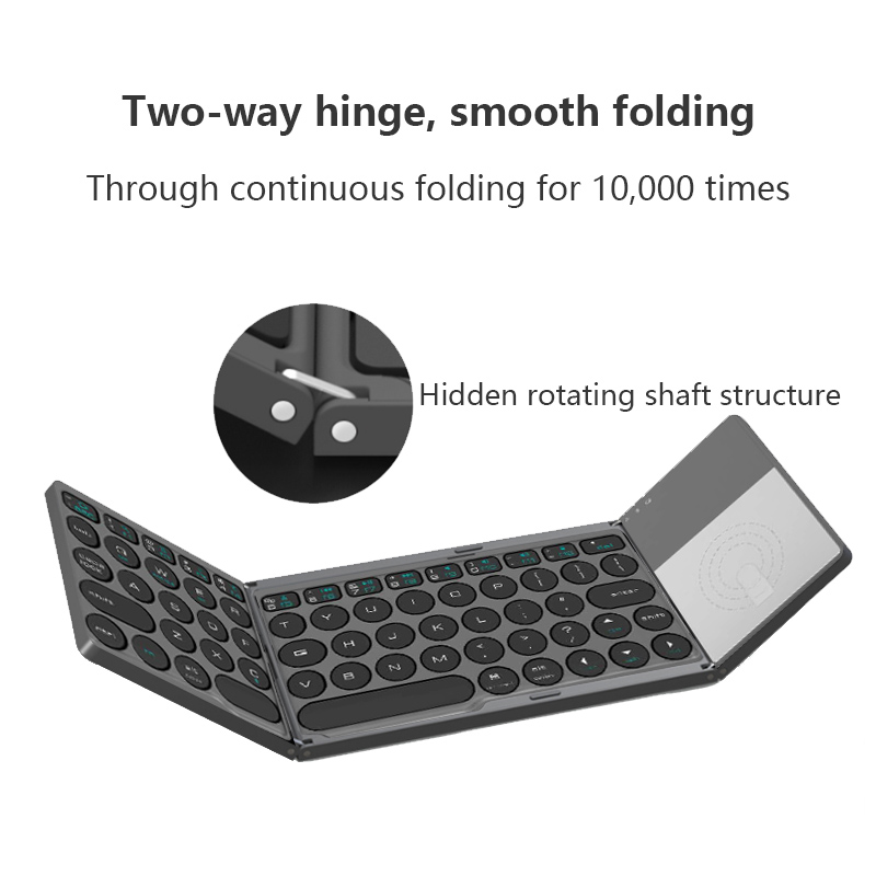 KF8600 three-folding Bluetooth Keyboard with touch pad Product Parameters