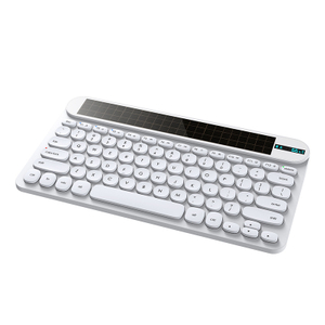KB074 Manufacturer Photovoltaic Wireless Bluetooth Keyboard with Concave Keycap Design product parameters