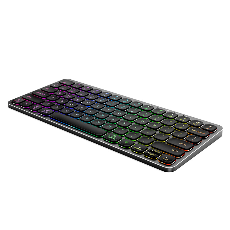 KB038 Aluminum compact size Wireless Bluetooth Desktop Keyboard for business and travel