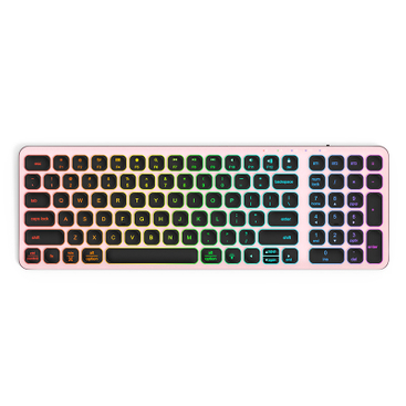 KB037 Aluminum Mid Size Wireless Bluetooth Desktop Keyboard for business and travel