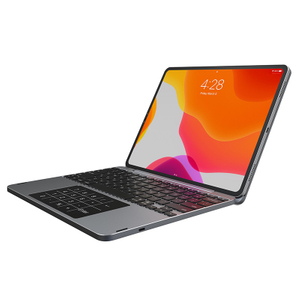 PT010 Aluminum Wireless Blue Tooth tablet Keyboard with Backlight and Track Pad for iPad Air Pro 11 Inch 