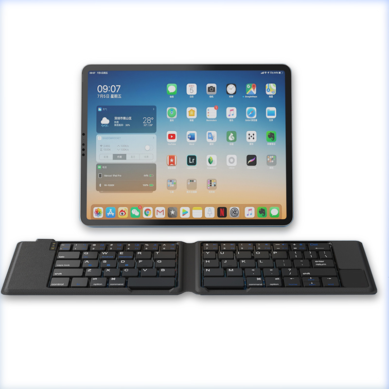 F05 PU Cover Mini Folding Bluetooth Keyboard for Tablet, Phone, Laptop Product Parameters