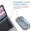 M031 2.4G Bluetooth 5.1 Dual-Mode Rechargeable Wireless Gaming Computer Mouse Product Parameters