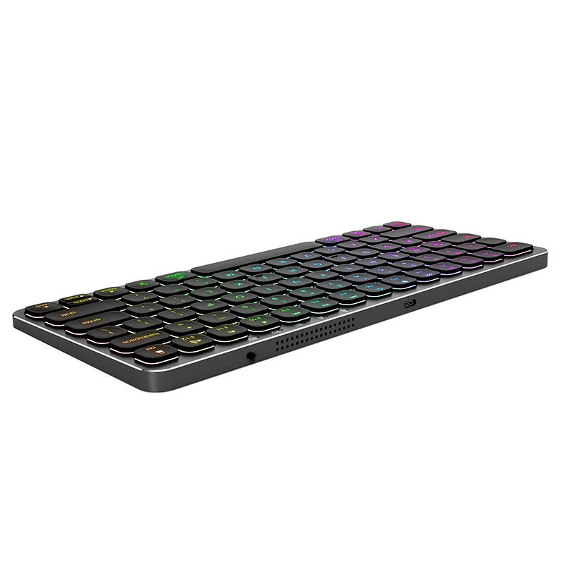 KB038 Aluminum compact size Wireless Bluetooth Desktop Keyboard for business and travel