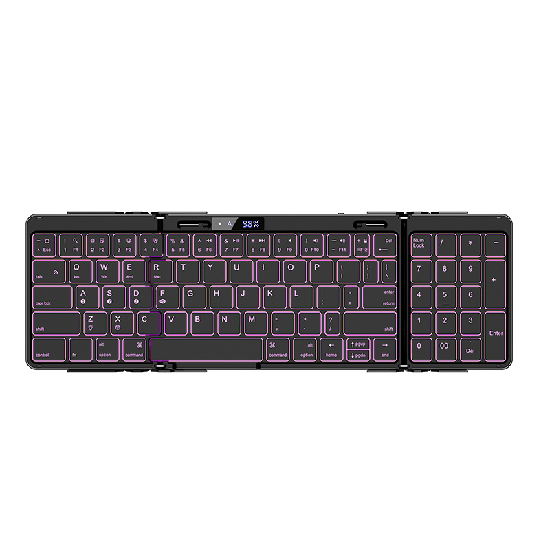 ZD015 Aluminum Folding Bluetooth Keyboard Product Parameters