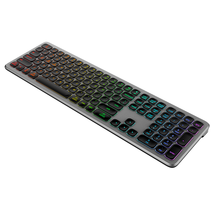 KB068 Ergonomic wireless Bluetooth full size Keyboard for computer notebook laptop Product