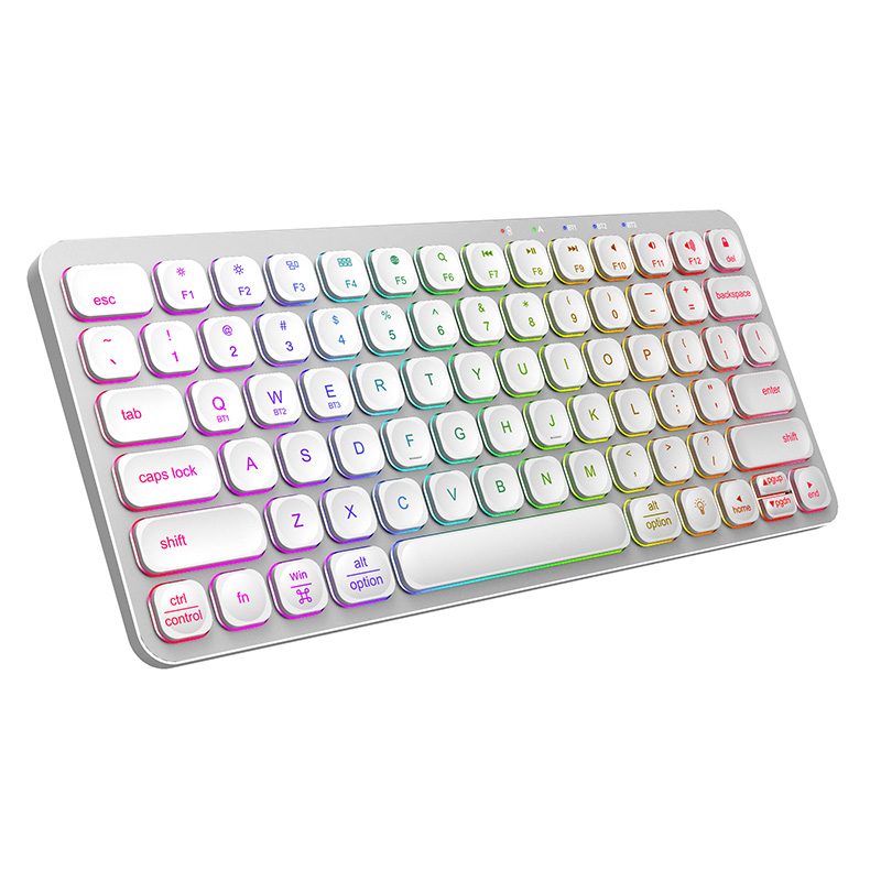 KB038 Aluminum compact size Wireless Bluetooth Desktop Keyboard for business and travel