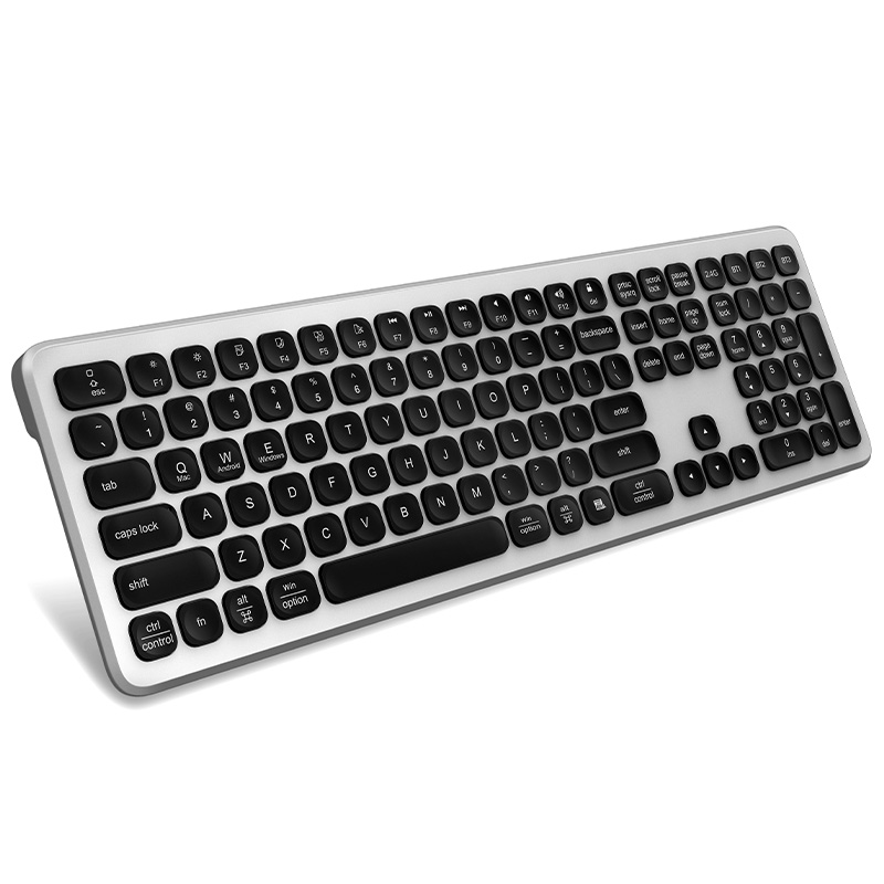 KB068 Ergonomic wireless Bluetooth full size Keyboard for computer notebook laptop Product