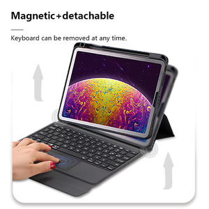 KB016 PU leather Cover Bluetooth Wireless Keyboard with Protective Case for iPad 11 and 12.9