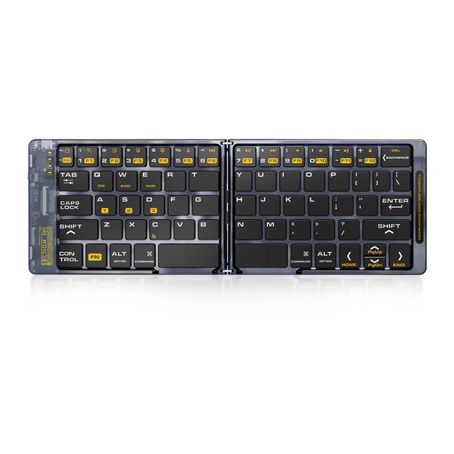 F01 Transparent Folding Bluetooth Keyboard Product Parameters