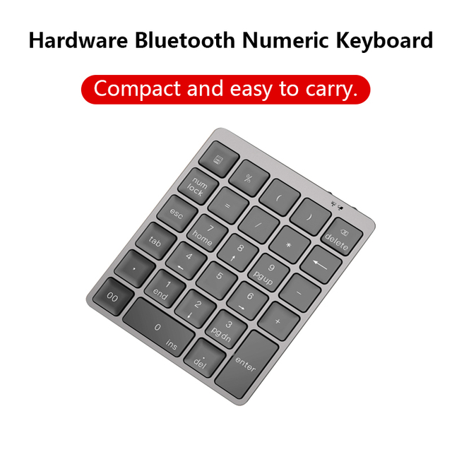 KN960 Aluminum Numeric Wireless Bluetooth Keypad Keyboard with Hub Product Parameters