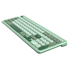 KB057 Two Zone Silent Office Desktop Bluetooth Keyboard with QI wireless charging function for Different Device Product Parameters
