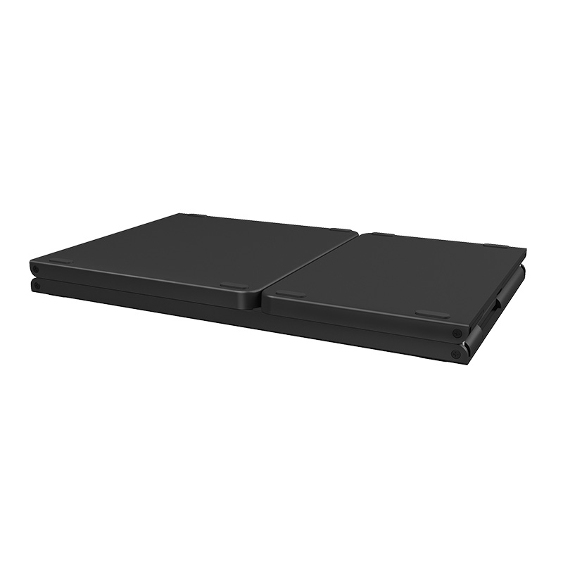 ZD020 Three-Folding Portable Wireless Plastic Keyboard with touch pad for iPad, Smartphone, Laptop Product Parameters