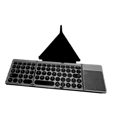 KF86 Lightweight Mini Folding Keyboard with a Leather Cover Stand Perfect for Mobile Professionals Product Parameters