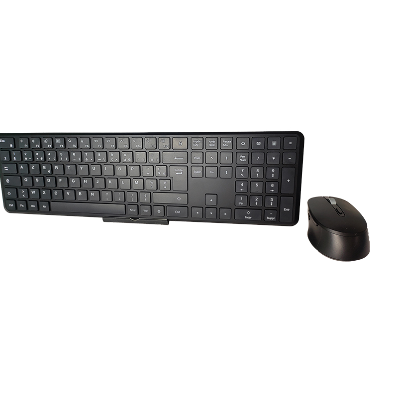 KB050C+M603 B2B Slim Three Zone Scissor Keyboard and Mice Combo,Backlit Optional,Bluetooth Wireless Rechargeable Set Product Parameters