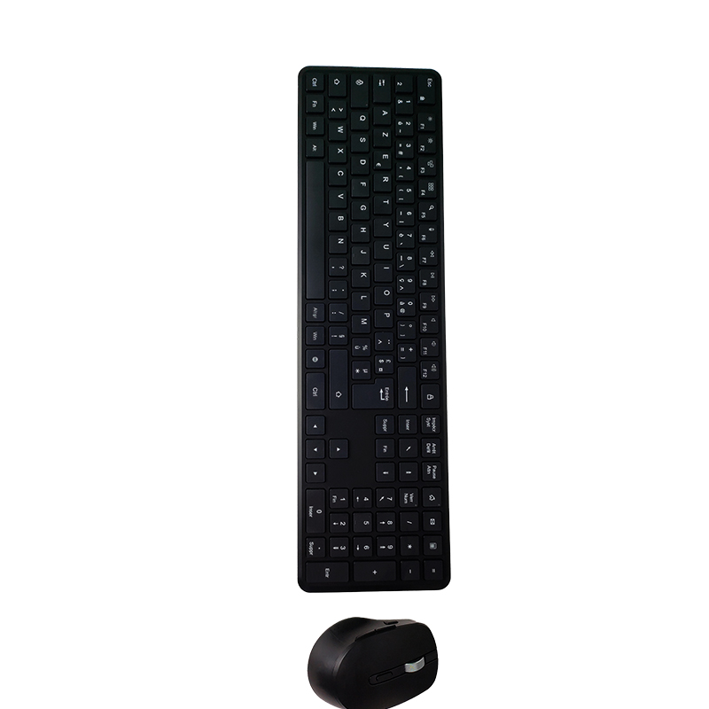 KB050C+M603 B2B Slim Three Zone Scissor Keyboard and Mice Combo,Backlit Optional,Bluetooth Wireless Rechargeable Set Product Parameters